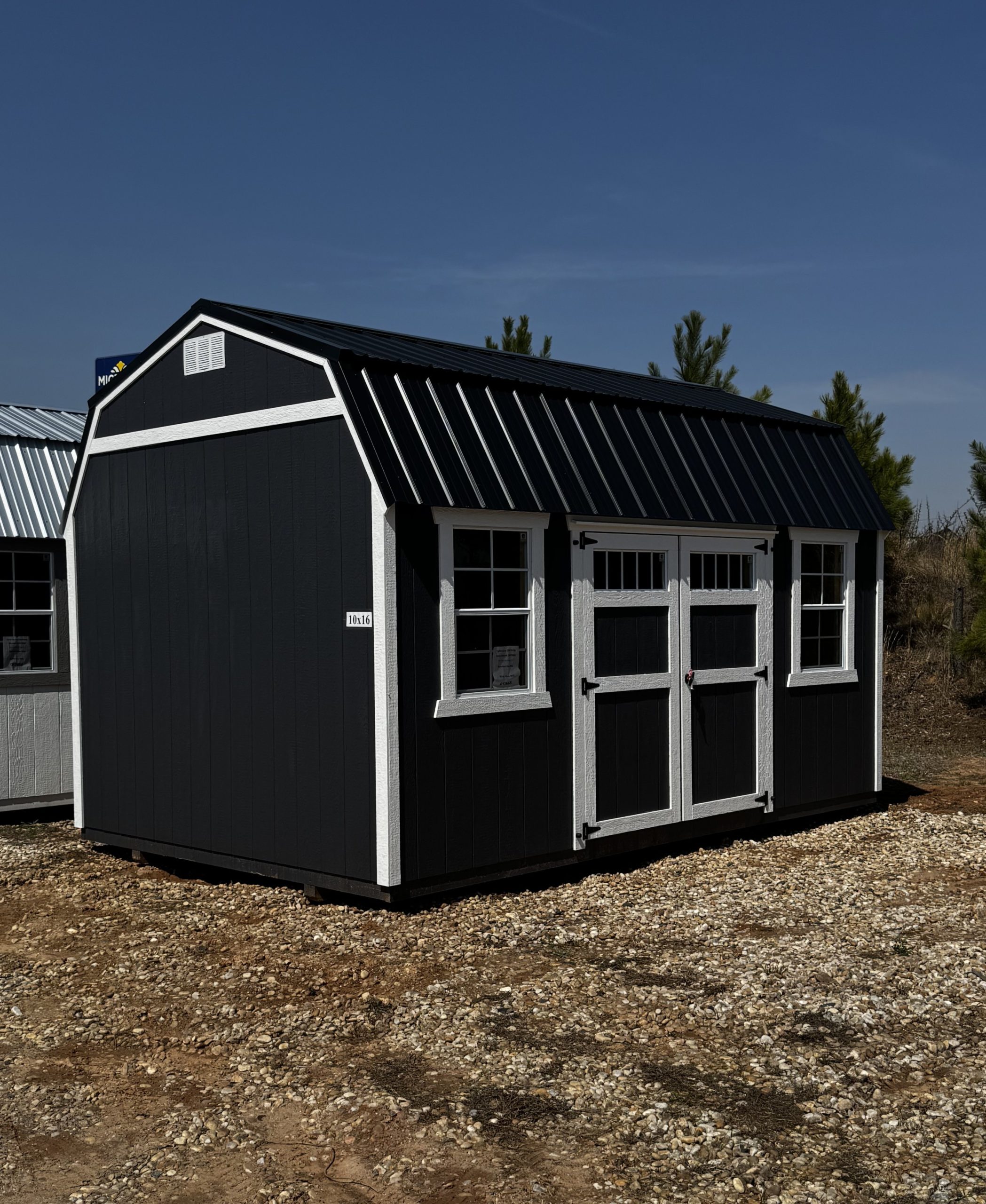 10x16 Side Lofted Barn Shed (57668)