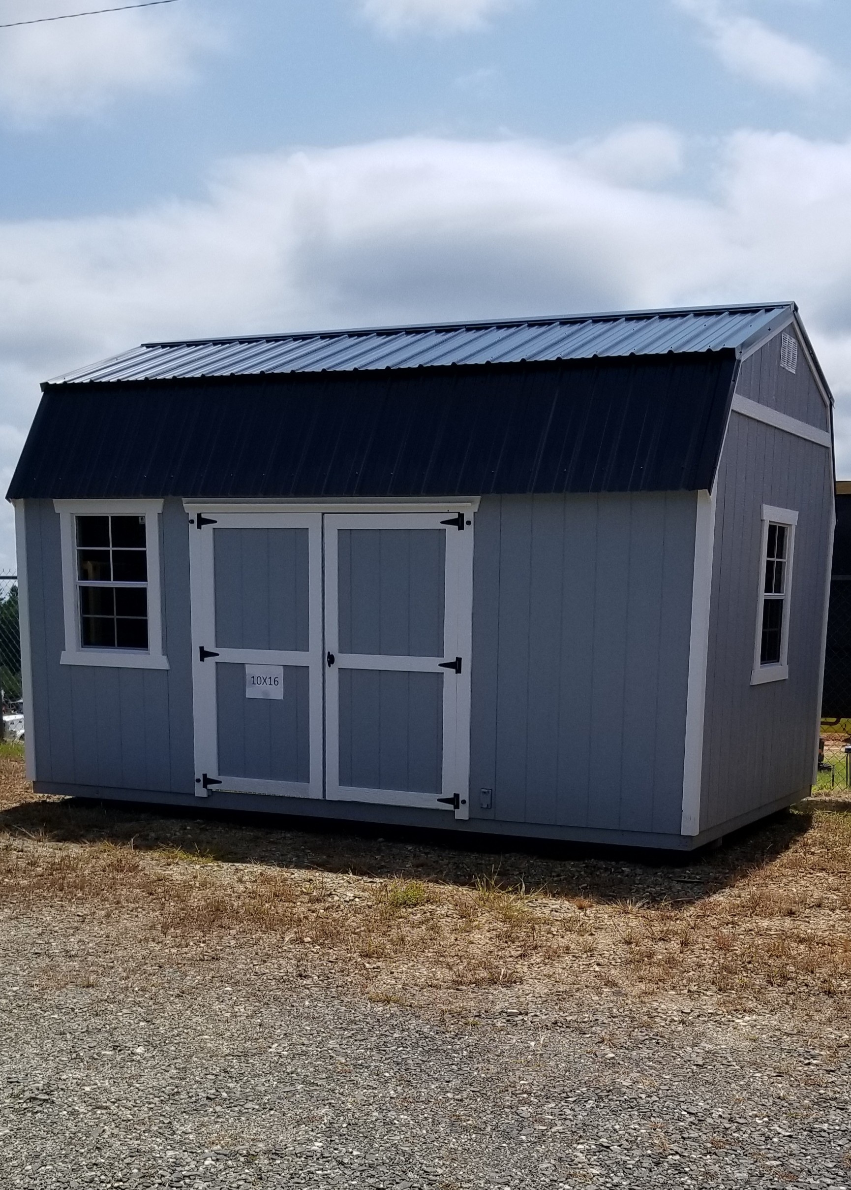 10×16 Side Lofted Barn Shed (60001)