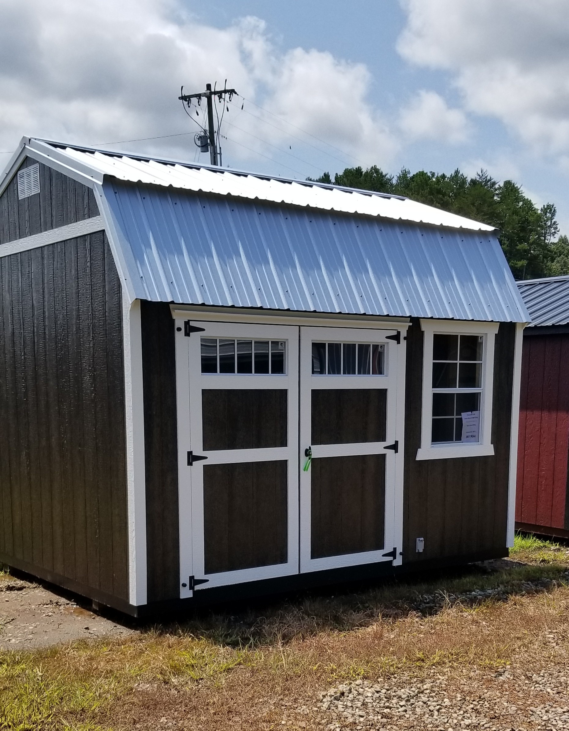 10×12 Side Lofted Barn Shed (61904)