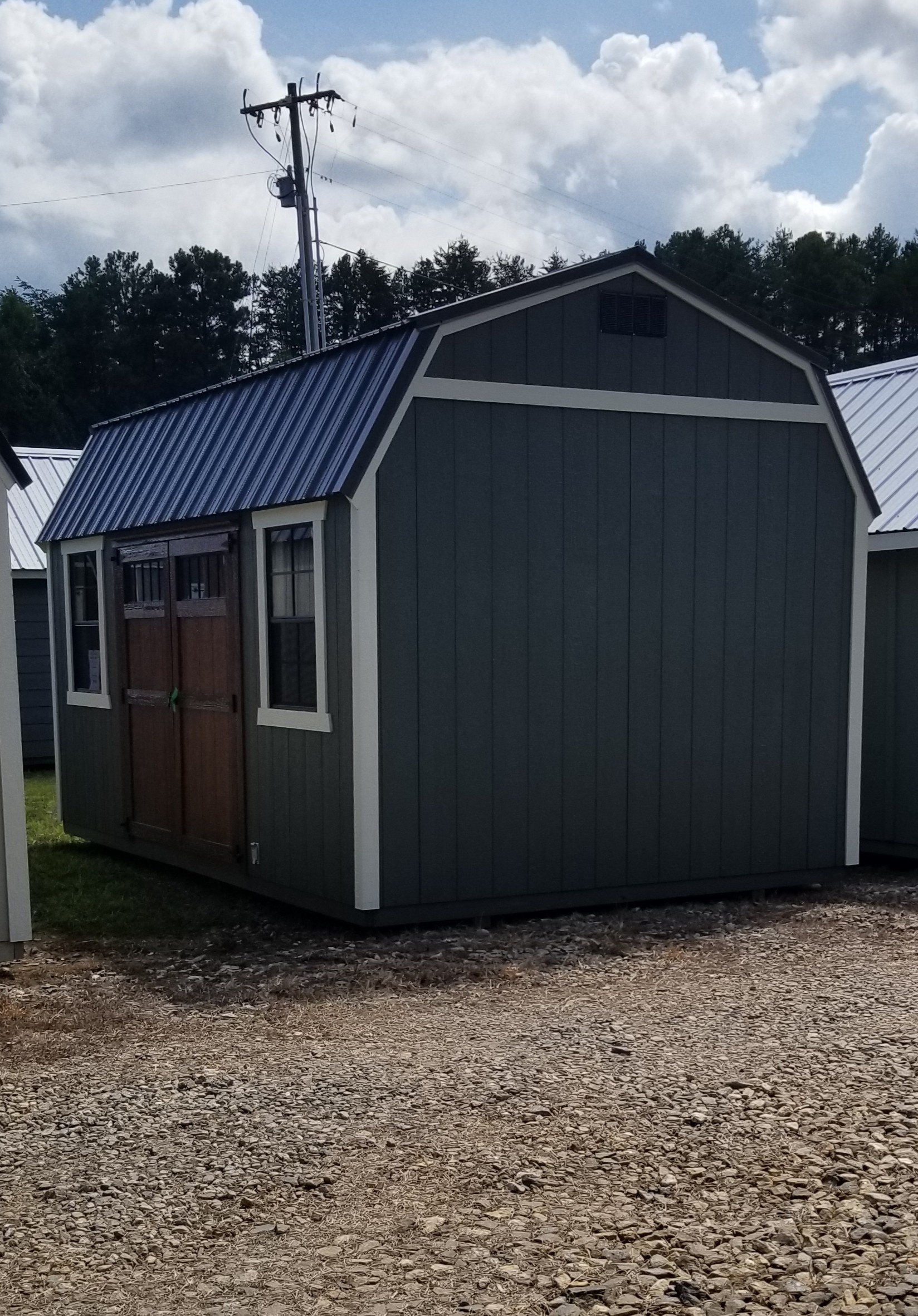 10×16 Side Lofted Barn Shed (61907)