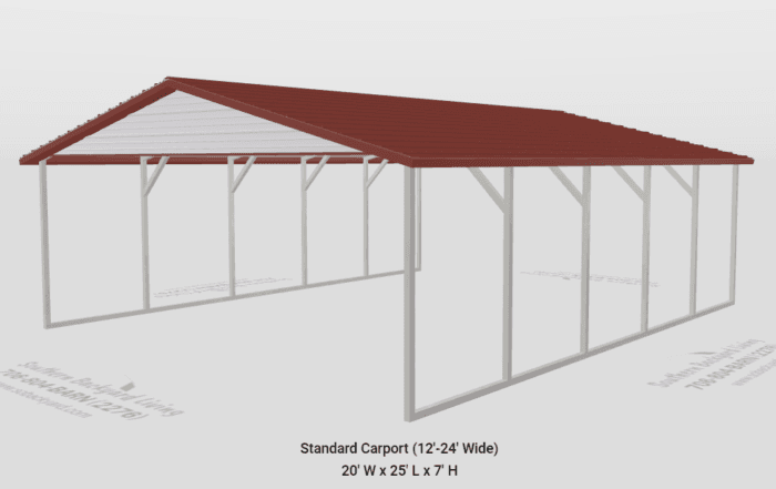 20x25x7 Carport - Image 2