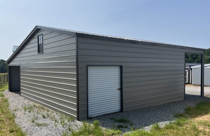 36x35x11x8 Garage with Lean to - Image 2