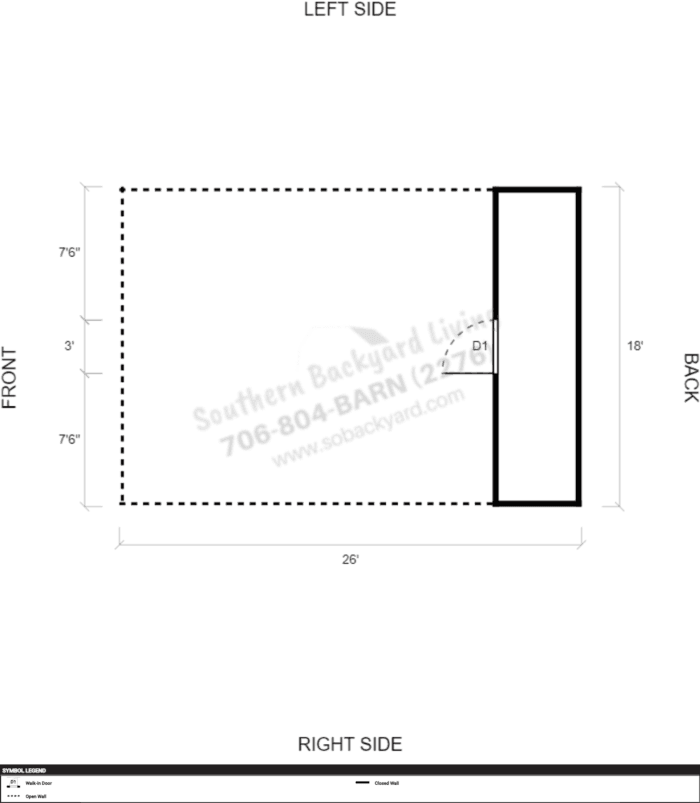 18x25x8 Combo Metal Building - Image 4