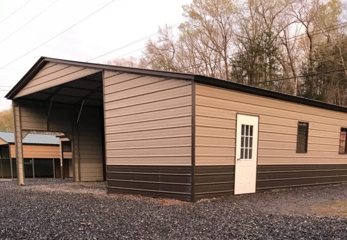 56x35x12x10x9 Combo Garage Metal Building - Image 4