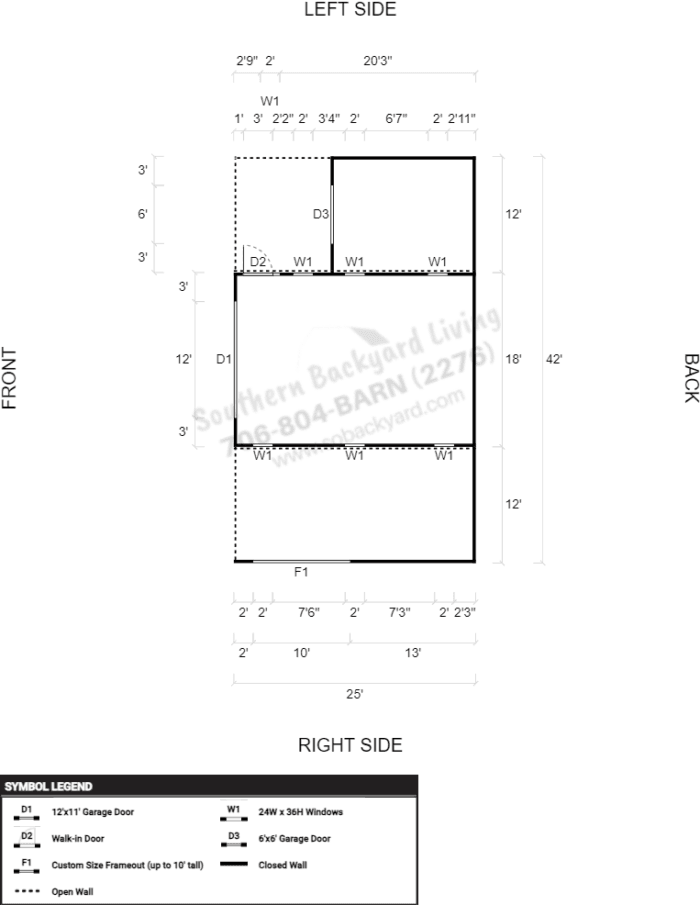 42x25x14x7 Horse Barn - Image 6